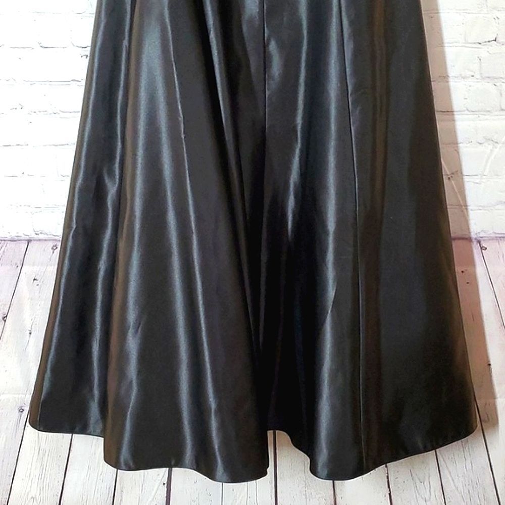 🆕️NWT Y2K Jessica McClintock Gunne Sax Strapless Sequins Black Prom Dress Gown - Picture 11 of 16
